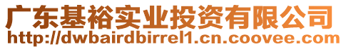 廣東基裕實(shí)業(yè)投資有限公司