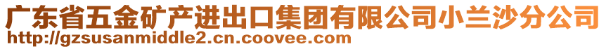 廣東省五金礦產(chǎn)進(jìn)出口集團(tuán)有限公司小蘭沙分公司