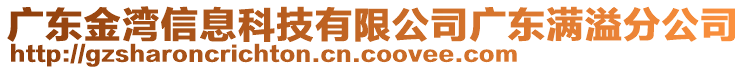 廣東金灣信息科技有限公司廣東滿溢分公司