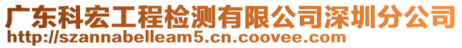 廣東科宏工程檢測有限公司深圳分公司