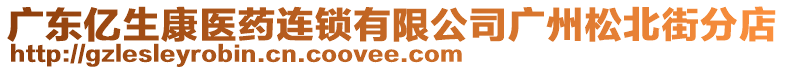 廣東億生康醫(yī)藥連鎖有限公司廣州松北街分店