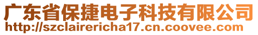 廣東省保捷電子科技有限公司