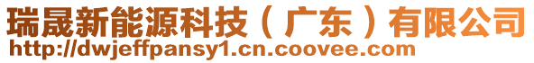 瑞晟新能源科技(廣東)有限公司