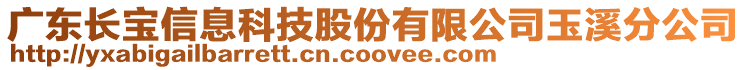 廣東長寶信息科技股份有限公司玉溪分公司