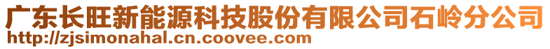 廣東長(zhǎng)旺新能源科技股份有限公司石嶺分公司