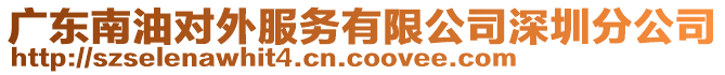 廣東南油對外服務(wù)有限公司深圳分公司