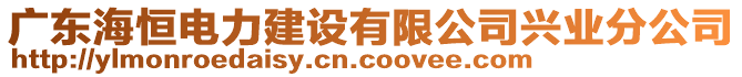 廣東海恒電力建設有限公司興業(yè)分公司