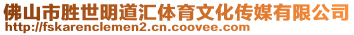 佛山市勝世明道匯體育文化傳媒有限公司