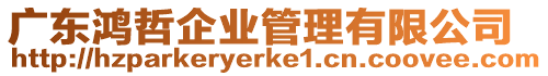 廣東鴻哲企業(yè)管理有限公司