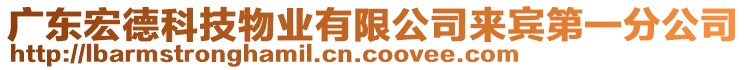 廣東宏德科技物業(yè)有限公司來賓第一分公司