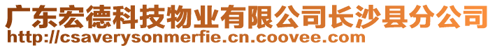 廣東宏德科技物業(yè)有限公司長沙縣分公司