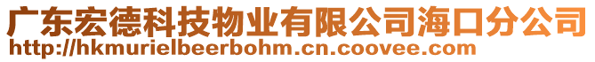 廣東宏德科技物業(yè)有限公司海口分公司