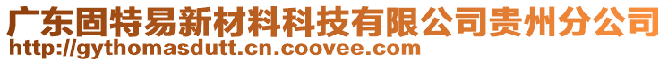 廣東固特易新材料科技有限公司貴州分公司