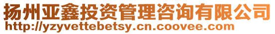 揚州亞鑫投資管理咨詢有限公司