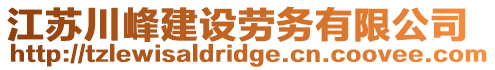 江蘇川峰建設勞務有限公司