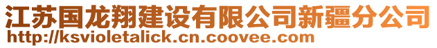 江蘇國龍翔建設有限公司新疆分公司