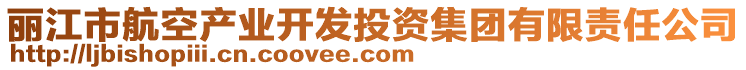 麗江市航空產業開發投資集團有限責任公司