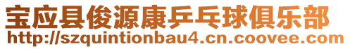 寶應(yīng)縣俊源康乒乓球俱樂部