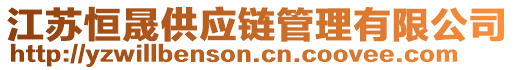 江蘇恒晟供應(yīng)鏈管理有限公司