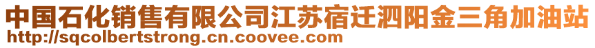 中國石化銷售有限公司江蘇宿遷泗陽金三角加油站