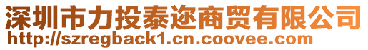 深圳市力投泰邇商貿(mào)有限公司