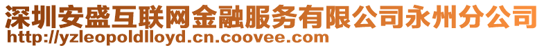 深圳安盛互聯(lián)網(wǎng)金融服務(wù)有限公司永州分公司