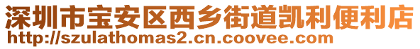 深圳市寶安區(qū)西鄉(xiāng)街道凱利便利店