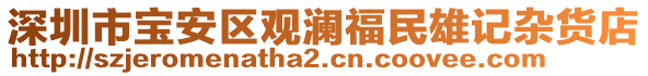 深圳市寶安區(qū)觀瀾福民雄記雜貨店