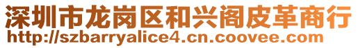 深圳市龍崗區(qū)和興閣皮革商行