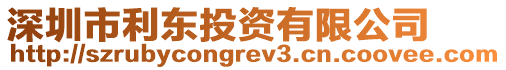 深圳市利東投資有限公司