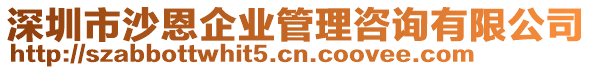 深圳市沙恩企業(yè)管理咨詢有限公司