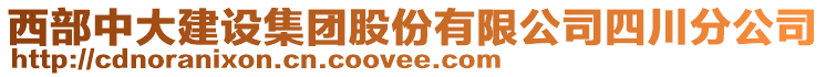 西部中大建設(shè)集團股份有限公司四川分公司