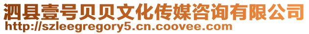 泗縣壹號貝貝文化傳媒咨詢有限公司