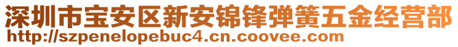 深圳市寶安區(qū)新安錦鋒彈簧五金經(jīng)營部