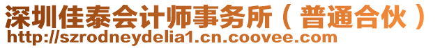 深圳佳泰會計師事務所（普通合伙）