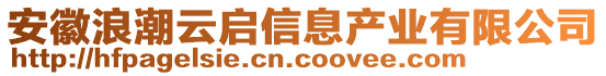 安徽浪潮云啟信息產(chǎn)業(yè)有限公司