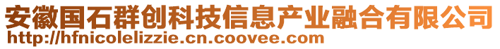 安徽國(guó)石群創(chuàng)科技信息產(chǎn)業(yè)融合有限公司