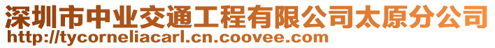 深圳市中業交通工程有限公司太原分公司