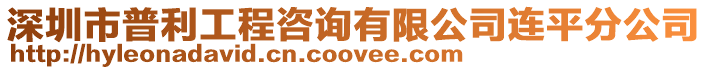 深圳市普利工程咨詢有限公司連平分公司