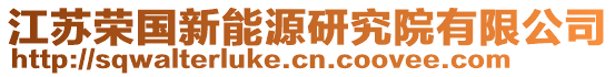 江蘇榮國(guó)新能源研究院有限公司