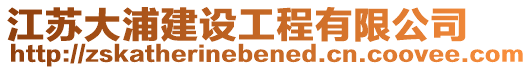 江蘇大浦建設工程有限公司