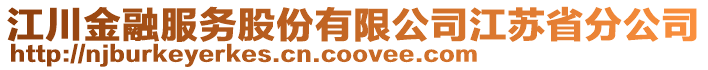 江川金融服務(wù)股份有限公司江蘇省分公司