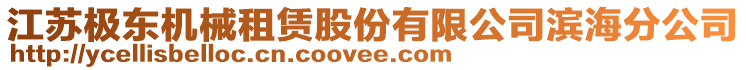 江蘇極東機械租賃股份有限公司濱海分公司