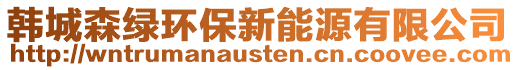 韓城森綠環(huán)保新能源有限公司