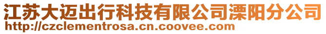 江蘇大邁出行科技有限公司溧陽分公司