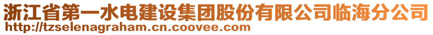 浙江省第一水電建設(shè)集團(tuán)股份有限公司臨海分公司