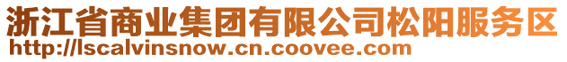 浙江省商業(yè)集團(tuán)有限公司松陽服務(wù)區(qū)