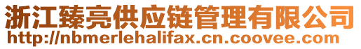 浙江臻亮供應(yīng)鏈管理有限公司
