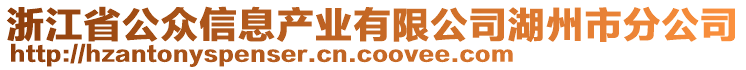 浙江省公眾信息產(chǎn)業(yè)有限公司湖州市分公司