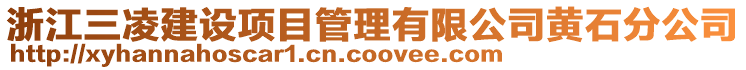 浙江三凌建設項目管理有限公司黃石分公司